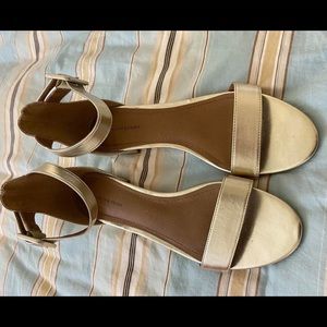 Gold sandals